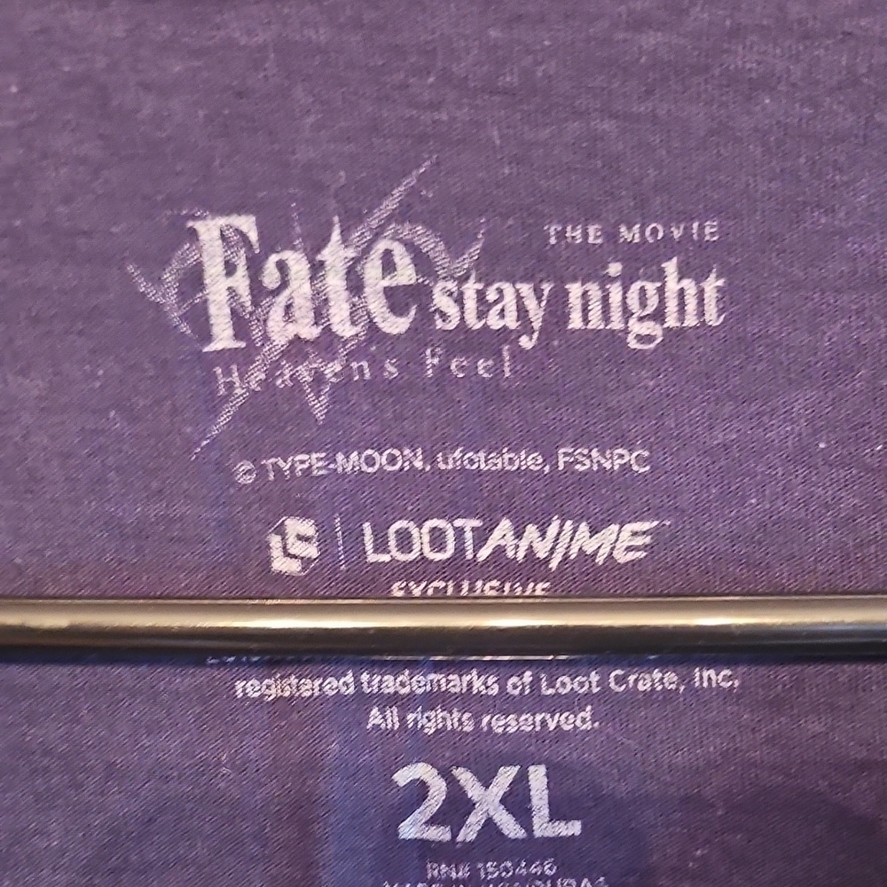 Loot Anime Exclusive Fate Stay Night T-Shirt - Picture 2 of 2
